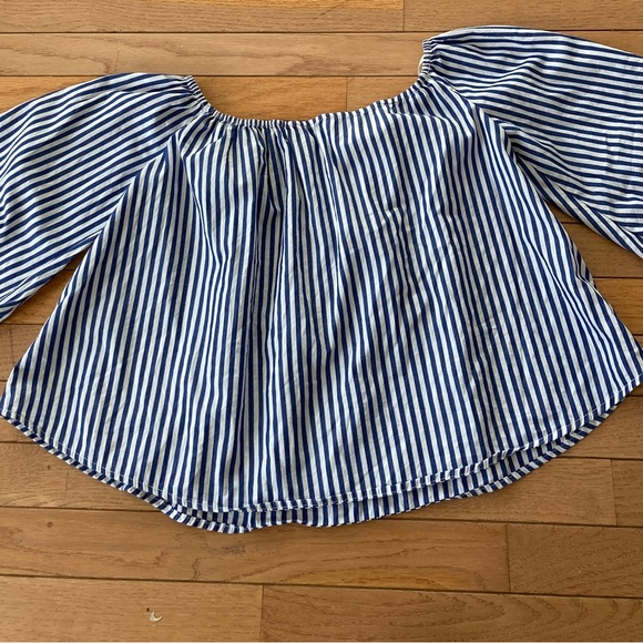 Forever 21 striped off the shoulder top - Picture 8 of 15